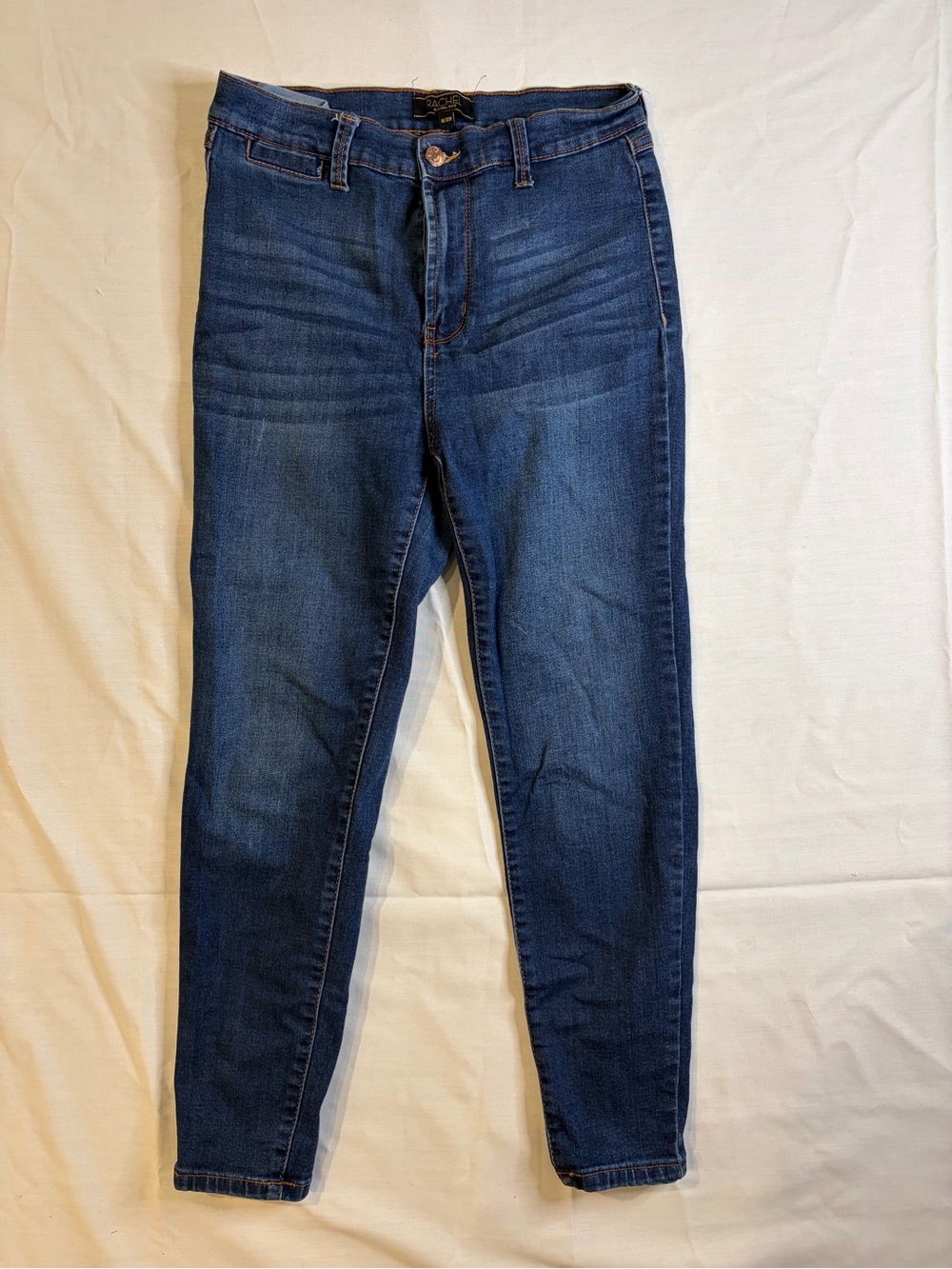 RACHEL Rachel Roy Slim Skinny Jeans in Dark Blue Wash